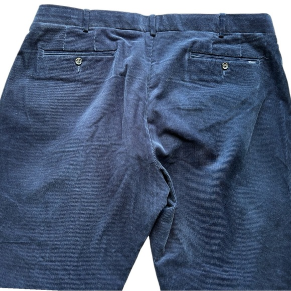 Polo Ralph Lauren Corduroy Pants Navy Flat Front Stretch Classic Fit Men 40/30 - Picture 6 of 10